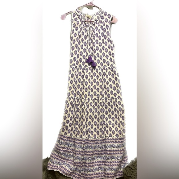 Anthropologie Dresses & Skirts - Anthropologie Celina Moon smocked Maxi Dress with tassel Med